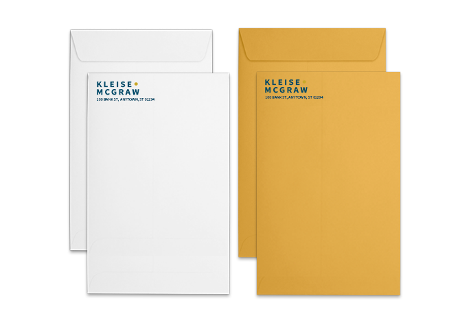 White Wove & Brown Kraft Catalog Open End Envelopes